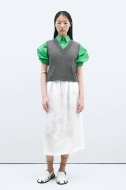 Merino Pointelle Waistcoat
