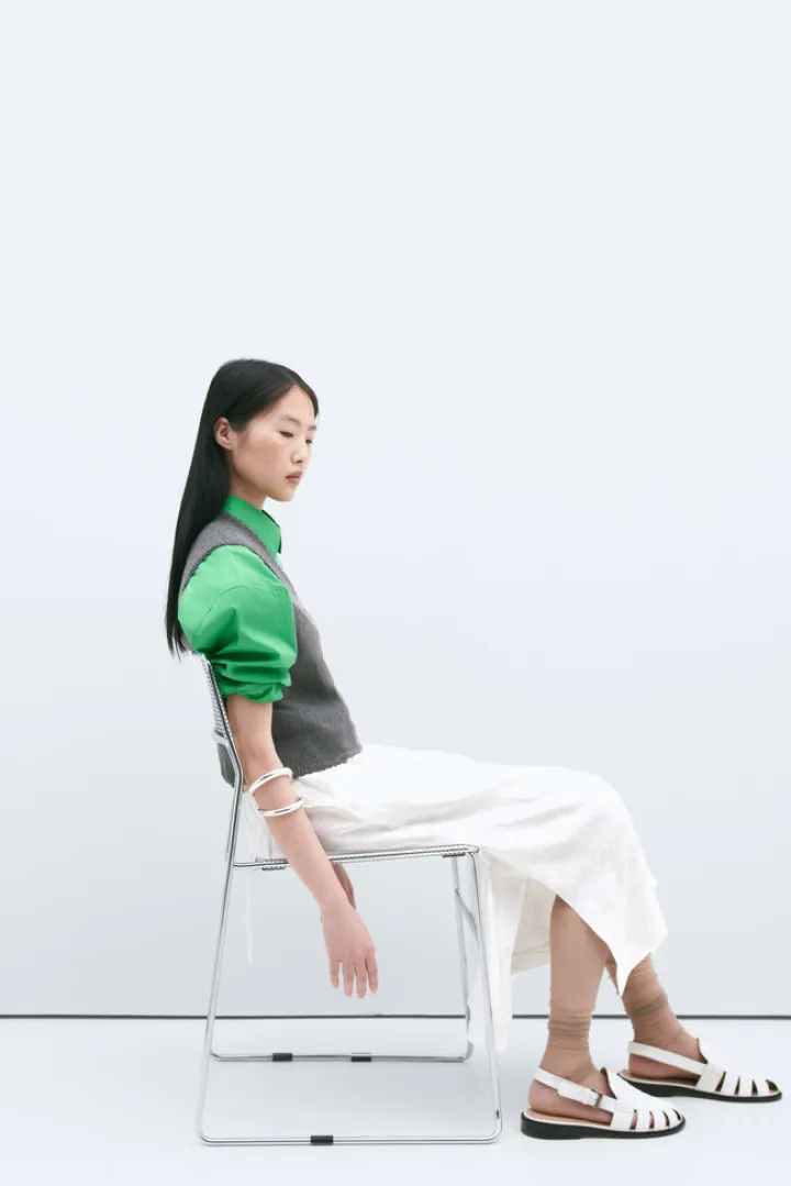 Merino Pointelle Waistcoat