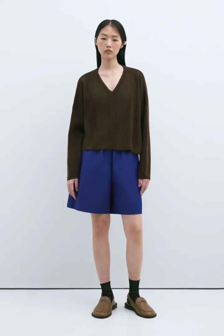 Merino Wool Wavy Sweater