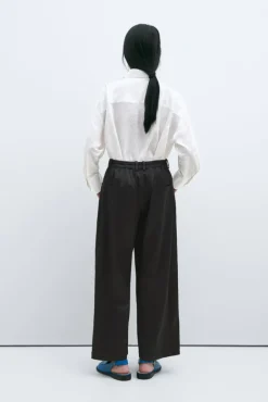 Satin Straight Pants