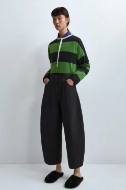 Striped Polo Sweater